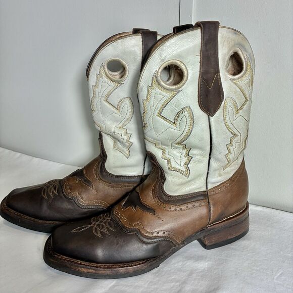 Tronco Leather Boots  Men’s 8.5 Western Cowboy Square Toe Brown Made In Mexico main image 6